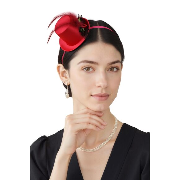 Mini Tea Party Hats - Fascinators For Women Derby Top Hat Tulle 1979